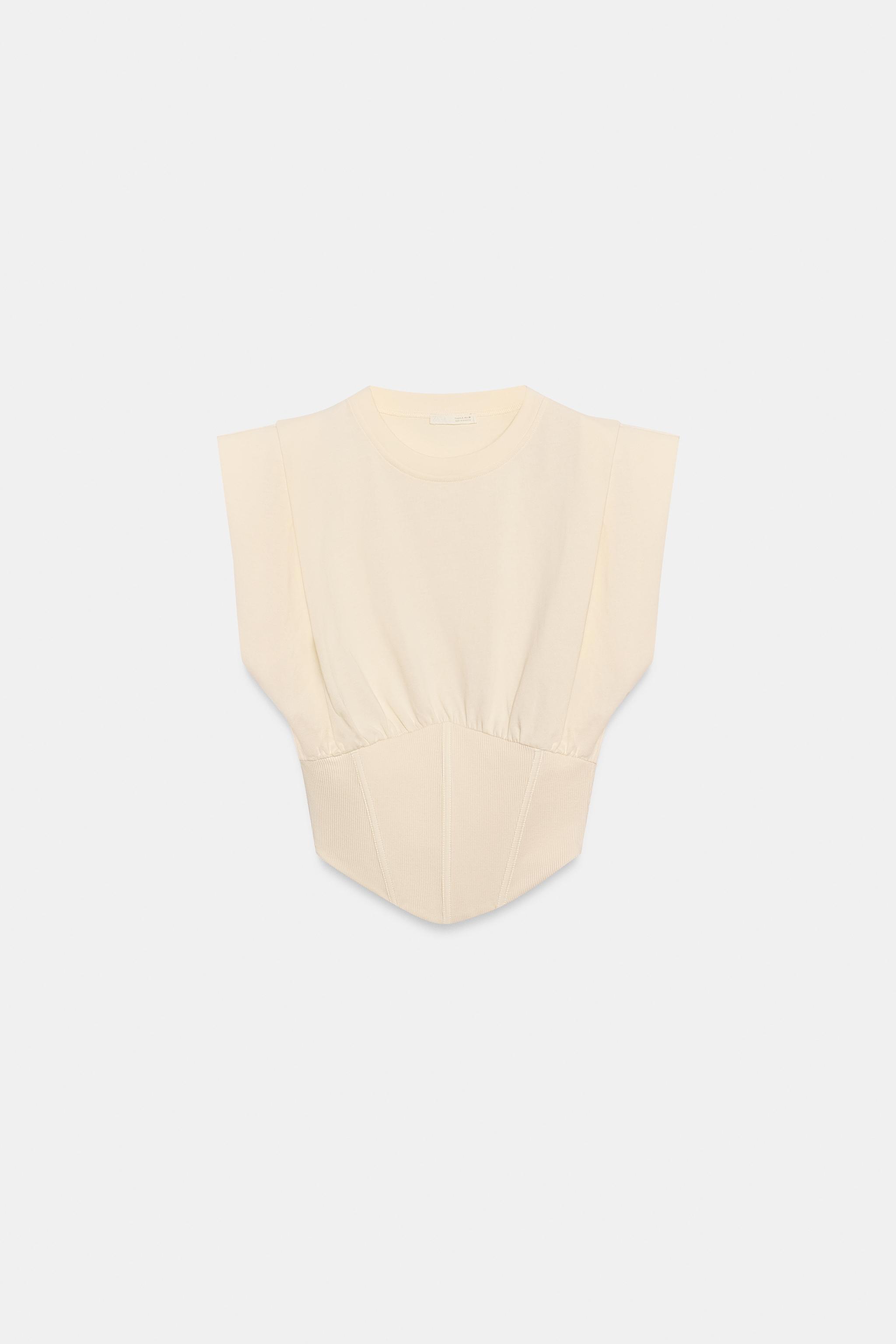 RIBBED CORSET TOP